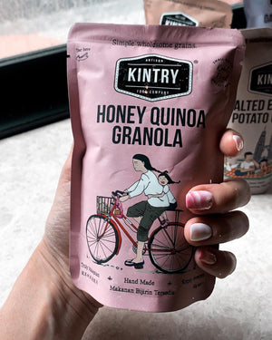 Honey Quinoa Granola -no nuts- - Kintry
